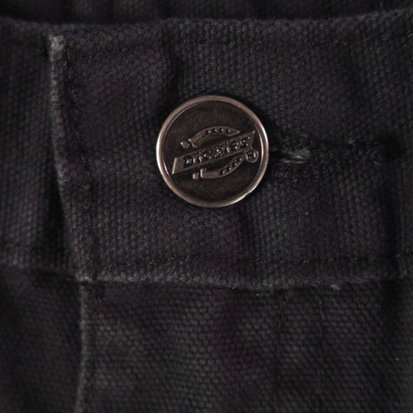 Dickies Carpenter Relaxed Fit Sanded Duck Mens 40x32 Rinsed Black Canvas Jeans N - Picture 9 of 12
